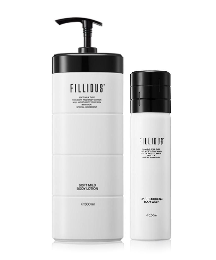 Mild Body Lotion 500ml + Sports Cooling Body Wash 200ml