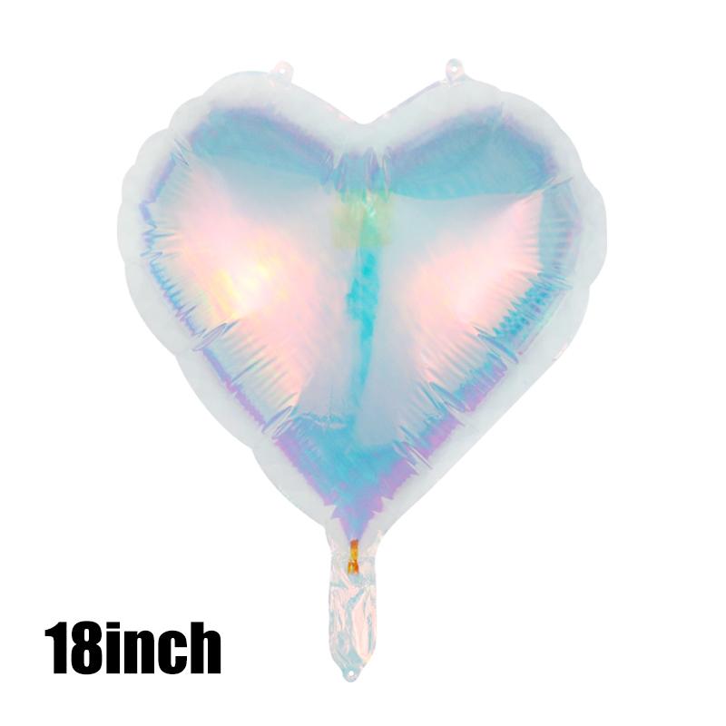 3 шт. прозрачных цветных круглых фольгированных шаров в форме звезд и сердец, радужные цветные шары для детей, дня рождения, вечеринки, дискотеки, свадьбы, украшения