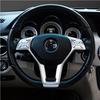 Silver Steering Wheel Switch Button Cover Trim For Mercedes W204 W212 C200 E260