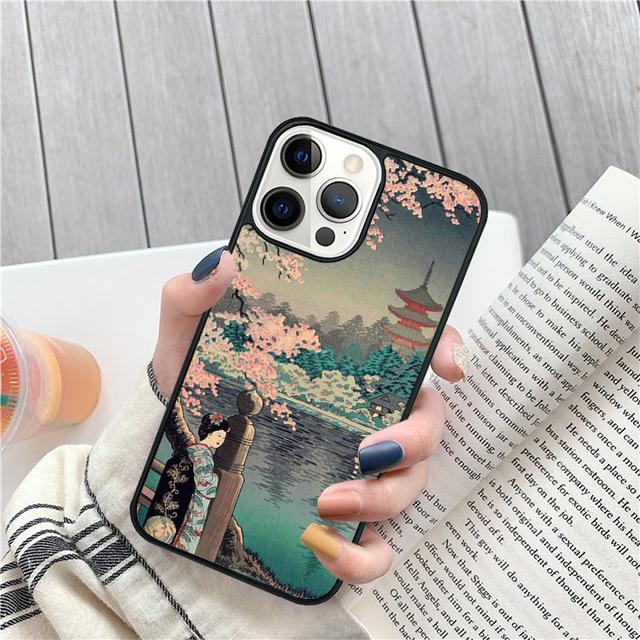 Укиё-э Японский стиль Искусство Живопись Чехол Для iPhone 17 Air 15 16 14 13 12 Pro Max 11 Pro Max Plus Чехол для телефона