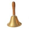 Wooden Handle Copper Hand Bell, 8x10CM