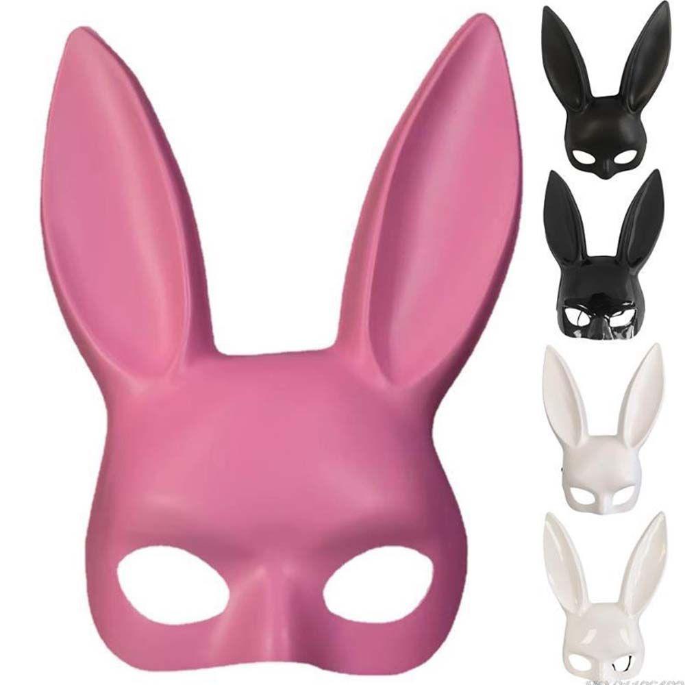 Decoration Gifts Party accessories Bunny Mask Women Half Mask Rabbit Ears Mask Halloween Mask