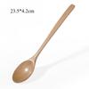 Набор натуральных деревянных кофейных ложек с длинной ручкой, инструменты для перемешивания чая, для десерта, меда и напитков, экологичная посуда