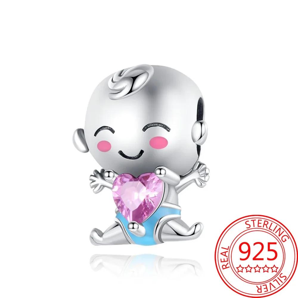 Exquisite Copper Little Monkey Embracing Red Heart Pendant Fit Bracelet Necklaces Party Pairing With Handmade Gifts