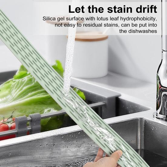 Узкий длинный силиконовый нескользящий коврик, термостойкий водонепроницаемый коврик для сушки, многофункциональный кухонный коврик для столешницы, прямоугольная мойка, сушилка для посуды
