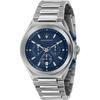 Мужские кварцевые аналоговые часы Triconic Blue Metal Silver R8873639001