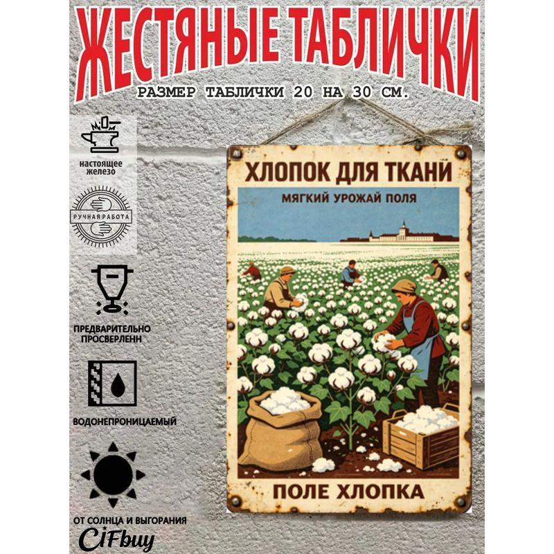 Винтажная металлическая настенная табличка, Декоративная жестяная картина для домашнего декора, 20x30 см