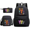 Rhythm Box Children's Backpack Crossbody Bag Pencil Bag Rabub Cute Elementary School Bag Three-piece Set