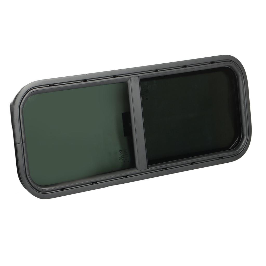 900x300 мм круглое угловое раздвижное окно для автофургона черное закаленное стекло шторное окно для кемпера-трейлера