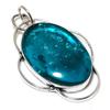 Indicolite Tourmaline Gemstone 925 Sterling Silver Jewelry Pendant 2.17" O9i61