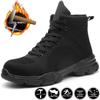 Легкие зимние рабочие защитные ботинки со стальным носком. Рабочая обувь. Осенняя неразрушимая защитная обувь. Мужские непрокалываемые мужские рабочие ботинки.