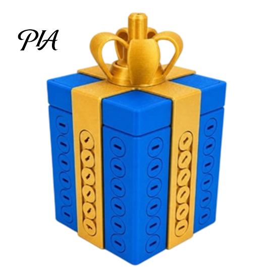 Gift Box with Hidden Compartment Annoying Prank Puzzle Box, 3D Printed Reusable Cash & Card Creative Money Holder, Hilarious Challenge Funny Surprise