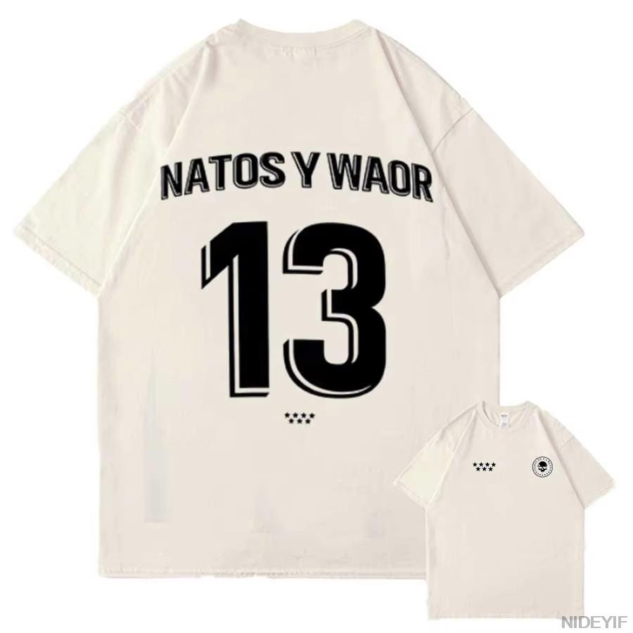 NATOS WAOR Merch 2026 Tour T Shirt for Men Women Hiphop Streetwear Oversized Tops Cotton T-Shirt NW5