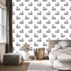 Rabbits wallpaper in dark color for living room and bedroom 50x1000