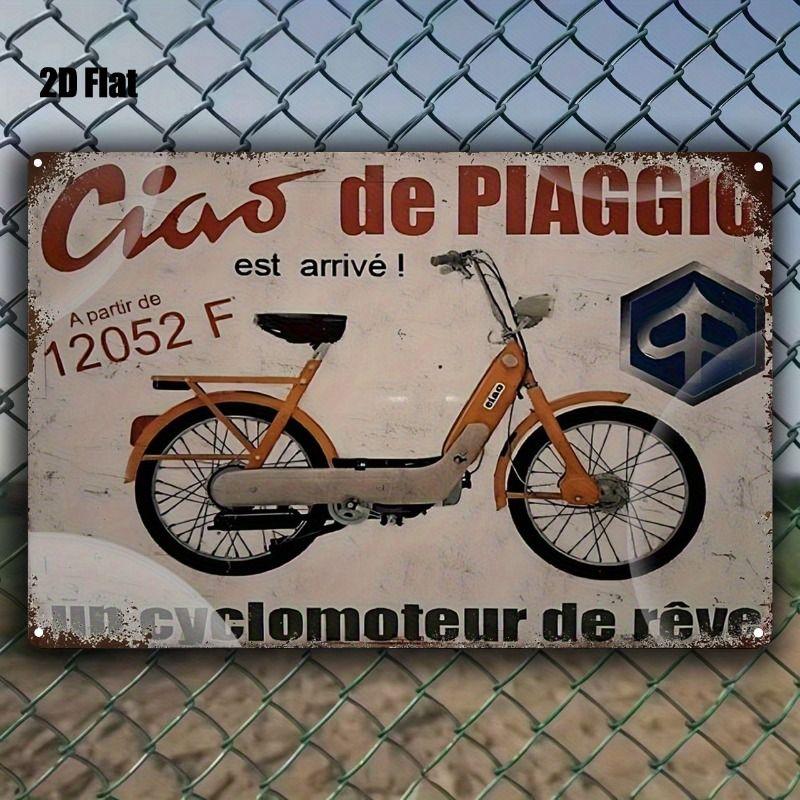 Vintage Tin Sign Retro Motorcycle Garage Wall Decor Bar Man Cave Artwork