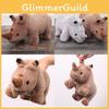 Rhino Plush Toy Stuffed Animal Doll For Kids Gift Cartoon Decoration Bedroom