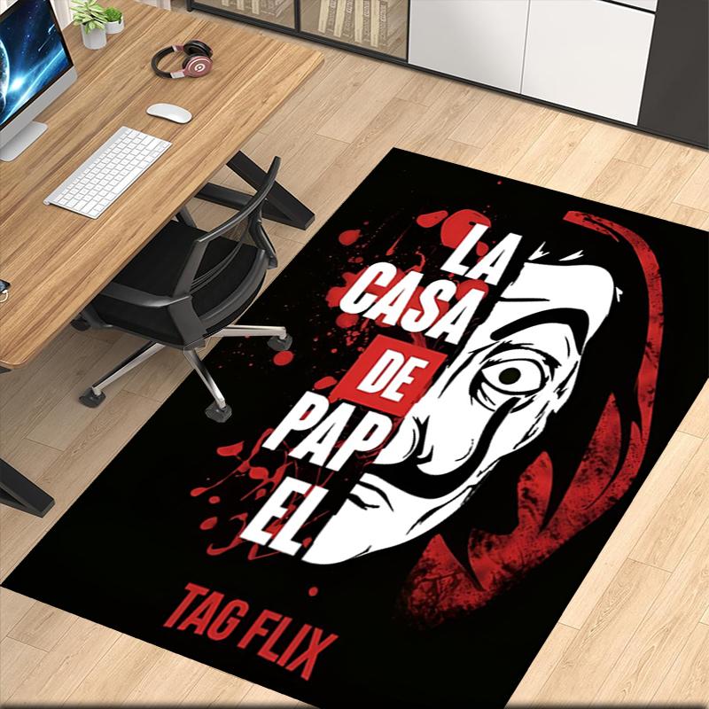 La Casa De Papel Printed Carpetrugfor Office Chair Living Room Bedroom Kitchen Room Decor Gifts