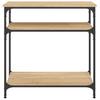 Console Table Sonoma Oak 75x29x75 cm Particleboard