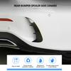 2pcs Rear Bumper Spoiler Side Canard Left Right Fit for   C Class W205 C180 C200(Carbon     )