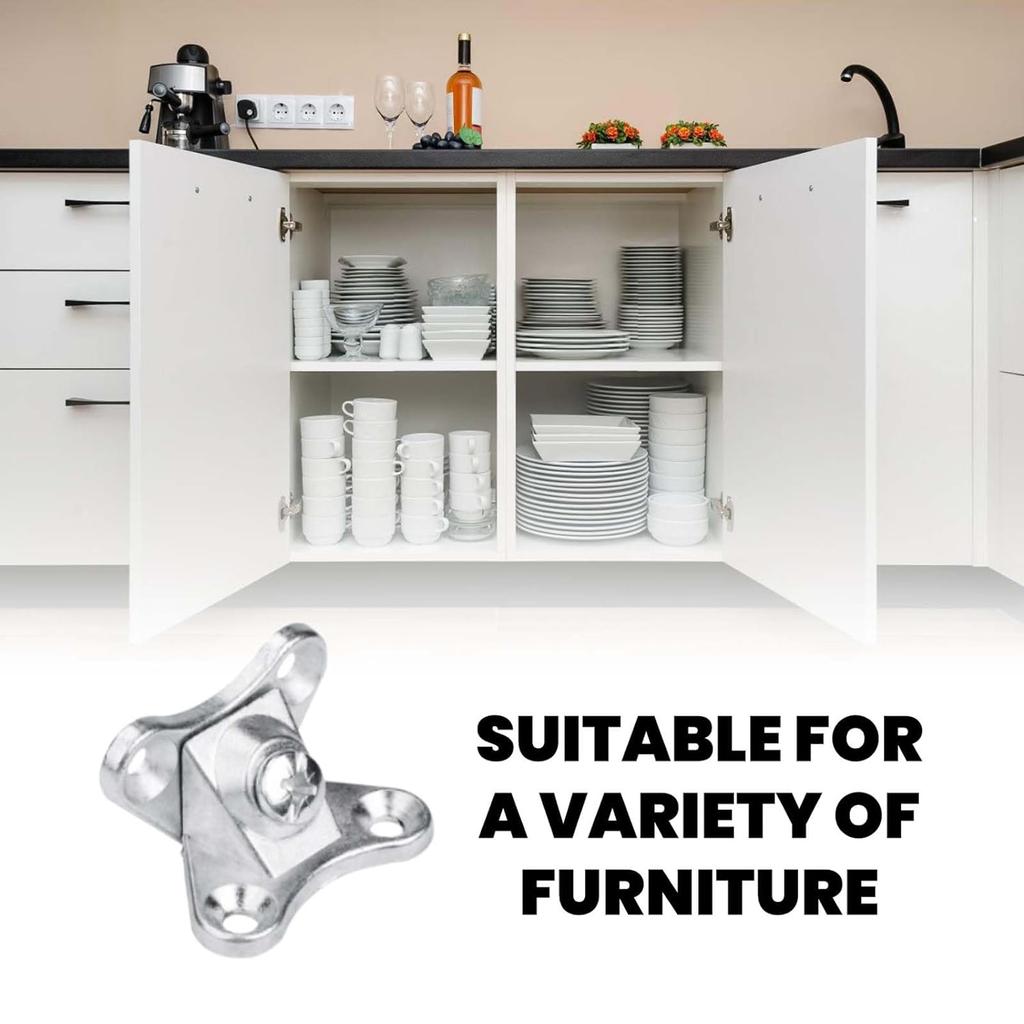 20 Pcs Zinc Alloy Butterfly Corner Code Right Angle Metal Bracket Corner Brace for Wood Furniture Cabinet Shelves