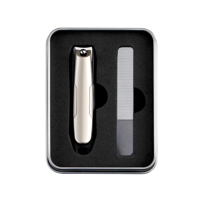 Набор кусачек для ногтей из нержавеющей стали с защитой от брызг и подарочным инструментом