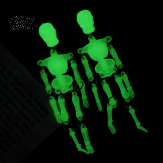 Halloween Party Favors Movable Joints Skeleton Keychain, Glow-in-the-Dark Keyring for Bag Charm Halloween, Handbag Backpack Purse Men Women