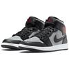 Air Jordan 1 Mid Shadow Men Sneakers Grey Black Particle-Grey 554724-096