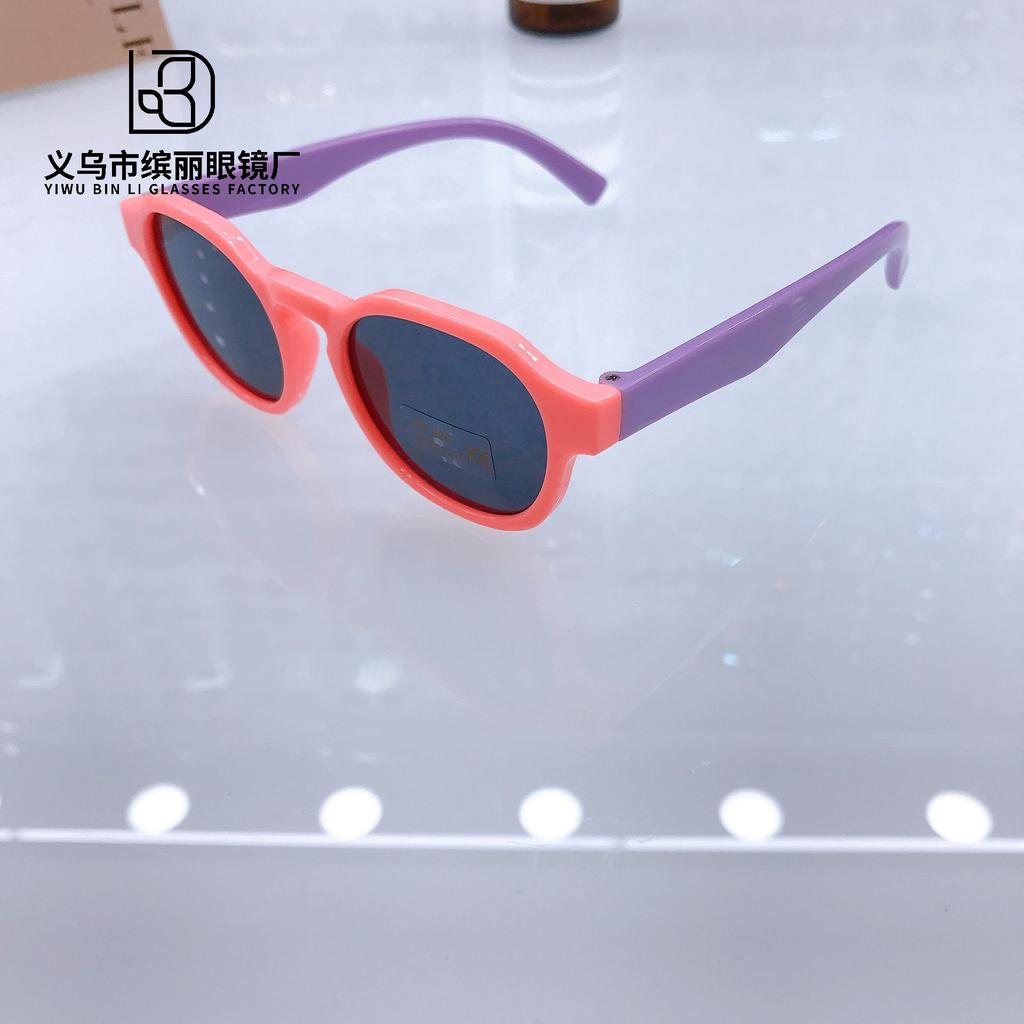 Винтажные модные детские солнцезащитные очки контрастных цветов для девочек, милые вогнутые, солнцезащитные, с защитой от ультрафиолета, очки для мальчиков Tide