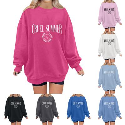 Женская повседневная модная блузка с длинным рукавом и карманом с цветочным принтом и круглым вырезом