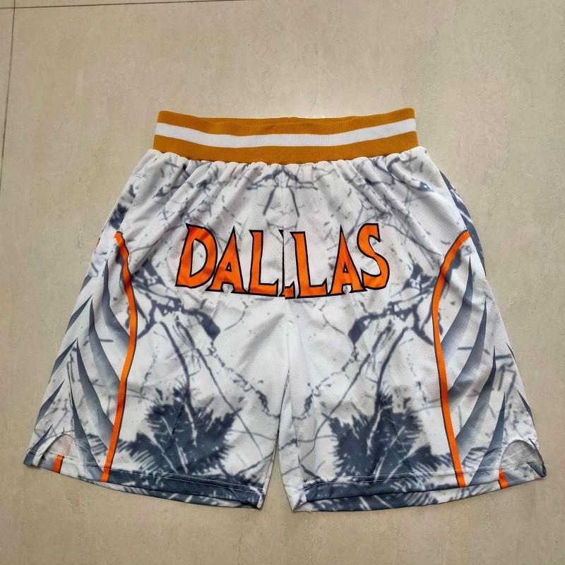 Mens Basketball Shorts With Team Embroidery NBA Style Loose Fit Athletic Pants Practice Casual Wear