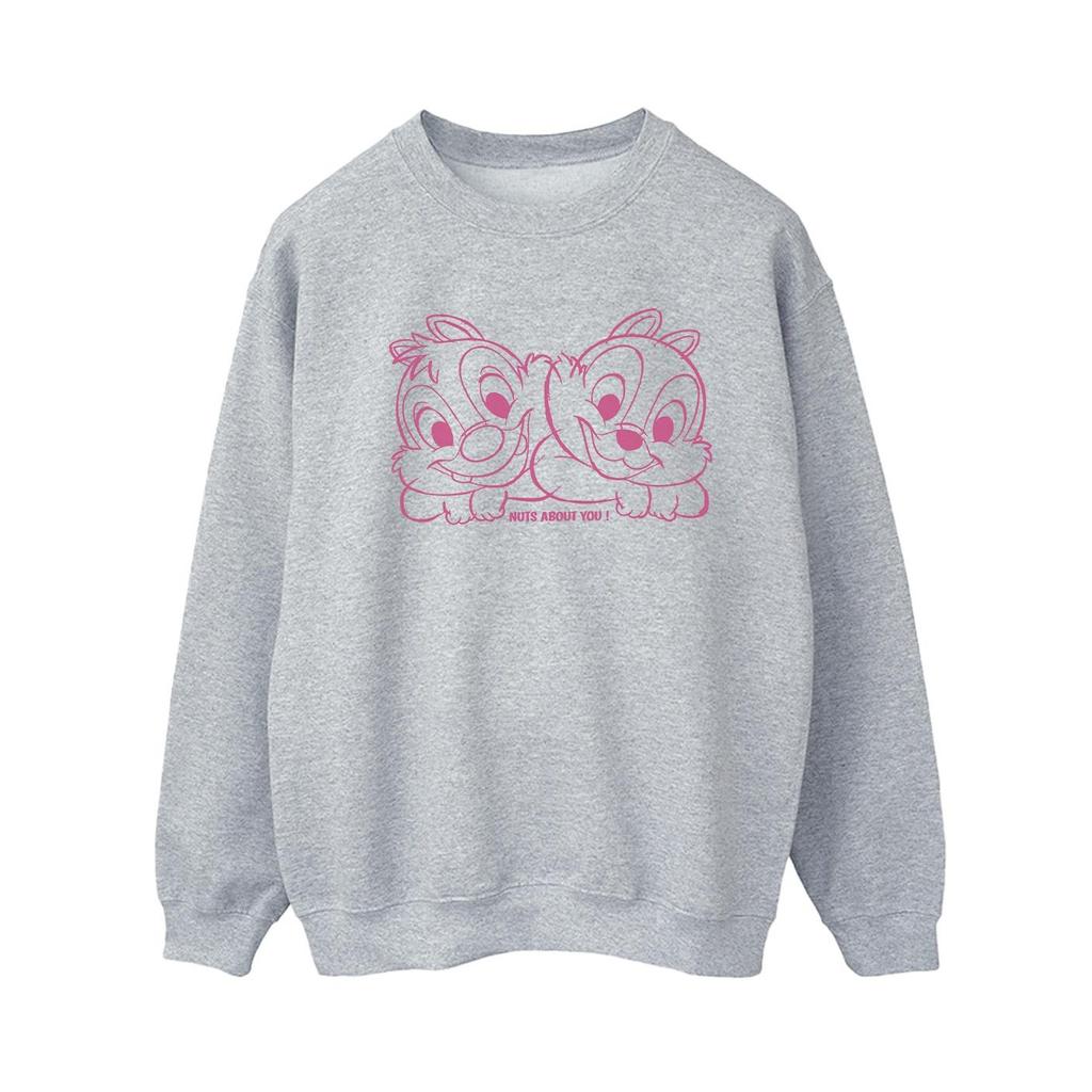 Disney Womens/Ladies Chip ´n´ Dale Nuts About You Sweatshirt