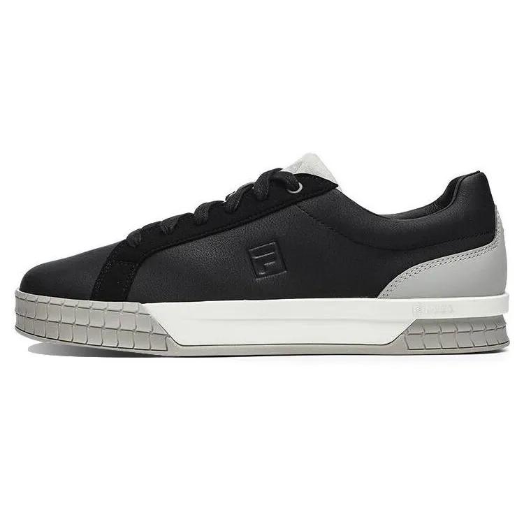 FILA ACE Leather Low top Modest Skateboard Shoes Black (Unisex) Skate Shoes F12M241201FBD