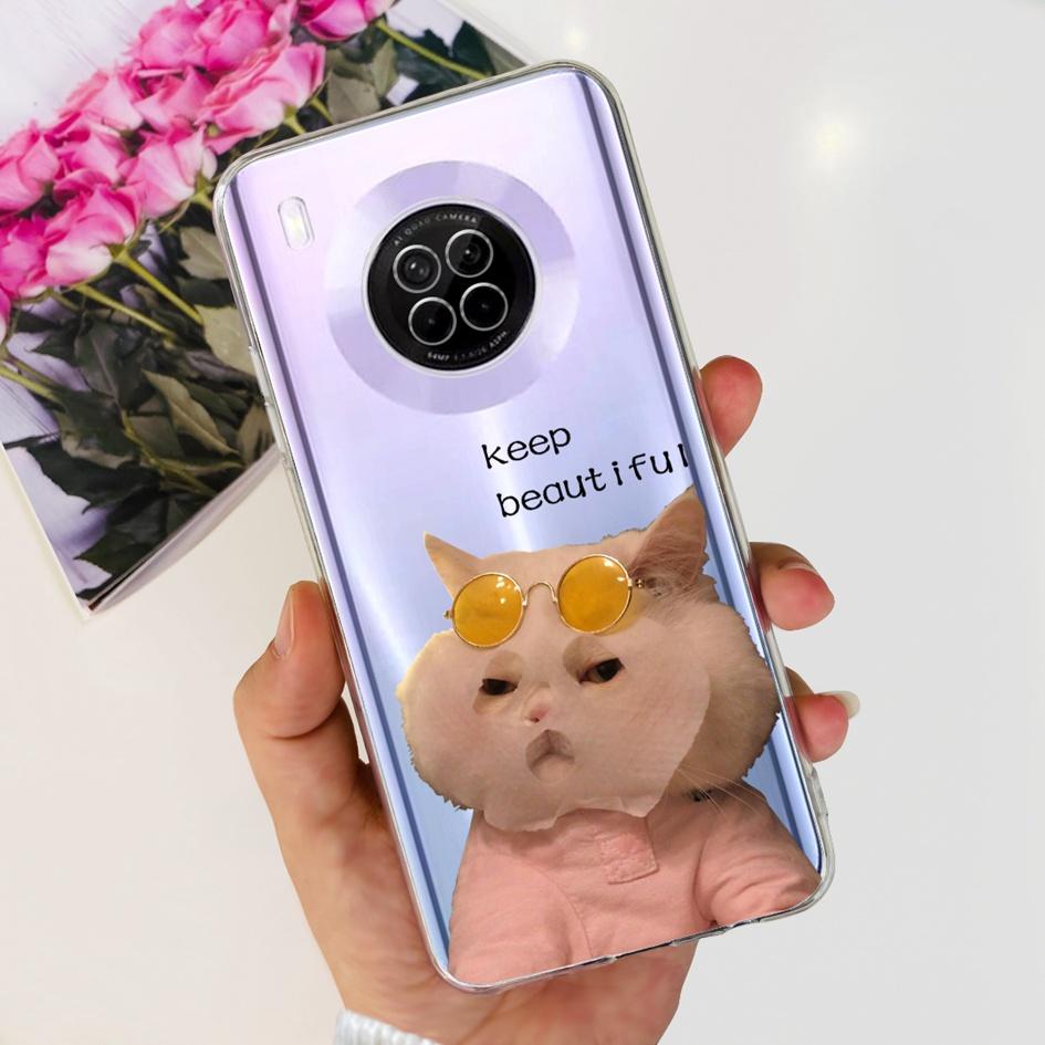 Чехол для Huawei Y9a Чехол-обложка Для Huawei FRL-22 FRL-23 FRL-L22 FRL-L23 Nova Y9a Чехол для телефона Мягкий силикон Прозрачная защита Funda Capa