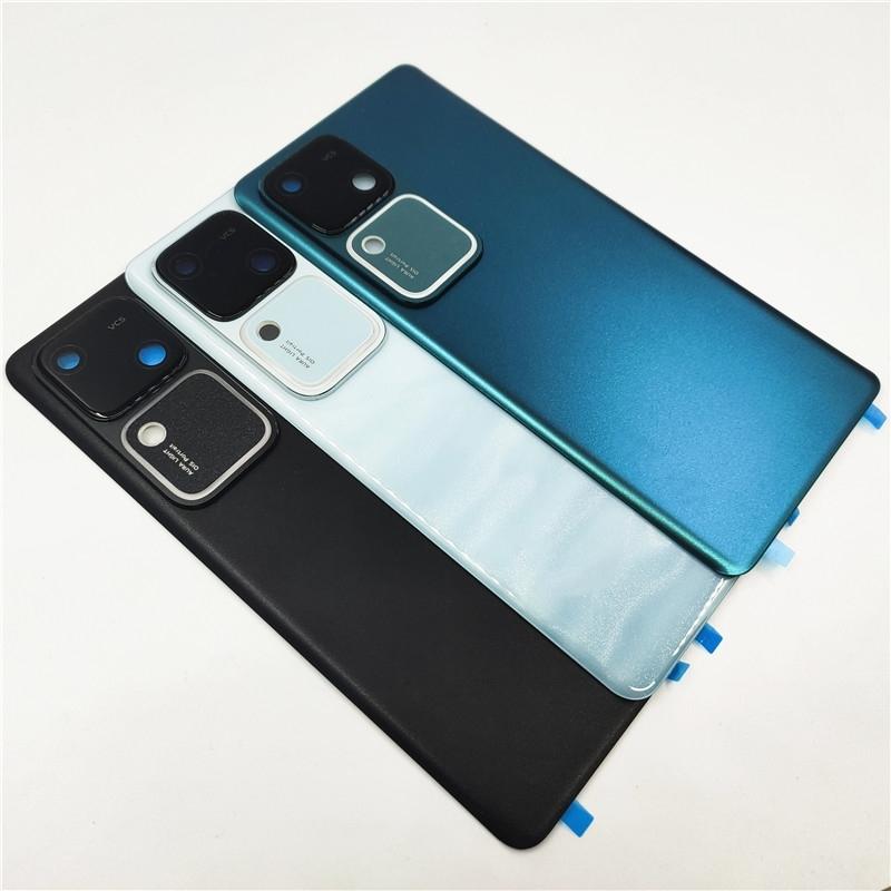 Battery Back Cover For vivo V30 5G Phone Rear Housing Case Replacement With Camera Lens