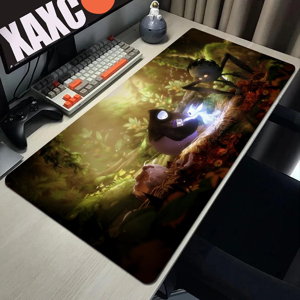 Ori And The Blind Forest Large Gaming Desk Mat Mouse Pad HD Print Computer Locking Edge XXL Anime Mouse Mats Kawaii Mousepad