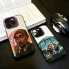 Чехол для телефона с изображением рэпера 2Pac, певца, для iPhone 17, 16, 15, 14, 13, 12, 11 Plus, Pro Max, черный, серебристый, конфетный