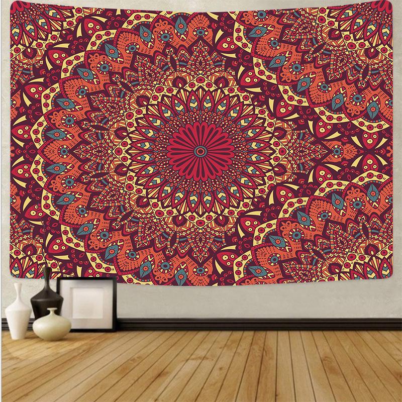 Tapestry Colorful Flow Paint Wall Hanging Mandala Tapestries Modern Art Psychedelic Home Decor Wall Decor