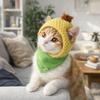 Костюм для питомца Теплая кукурузная шапка для питомца Забавная удобная накидка на голову кошки Милая мягкая шапка для питомца Вечеринка