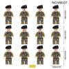 Гуманоидные куклы, коммандос воздушной акробатики, военные куклы из мелких частиц 8107, детские игрушки, мини-куклы истребителей.