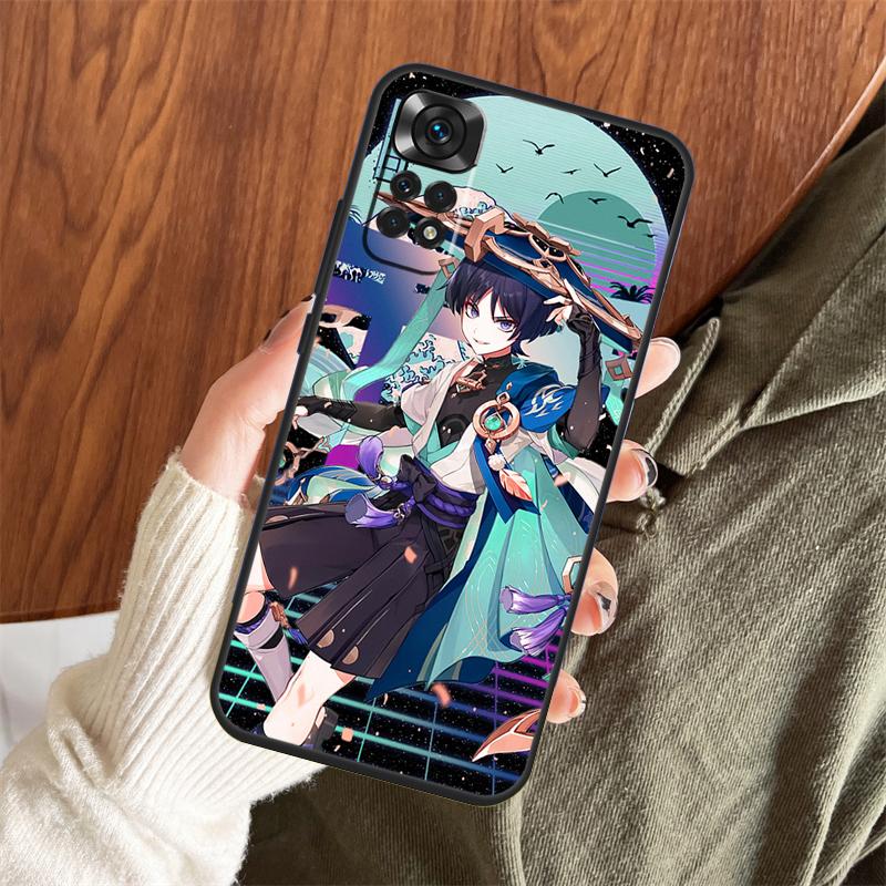 Чехол Genshin Impact Странник Для Xiaomi Redmi 9 10 9A 9C 9T 10A 10C Чехол Для Redmi Note 11 12 8 9 10 Pro 10S 11S