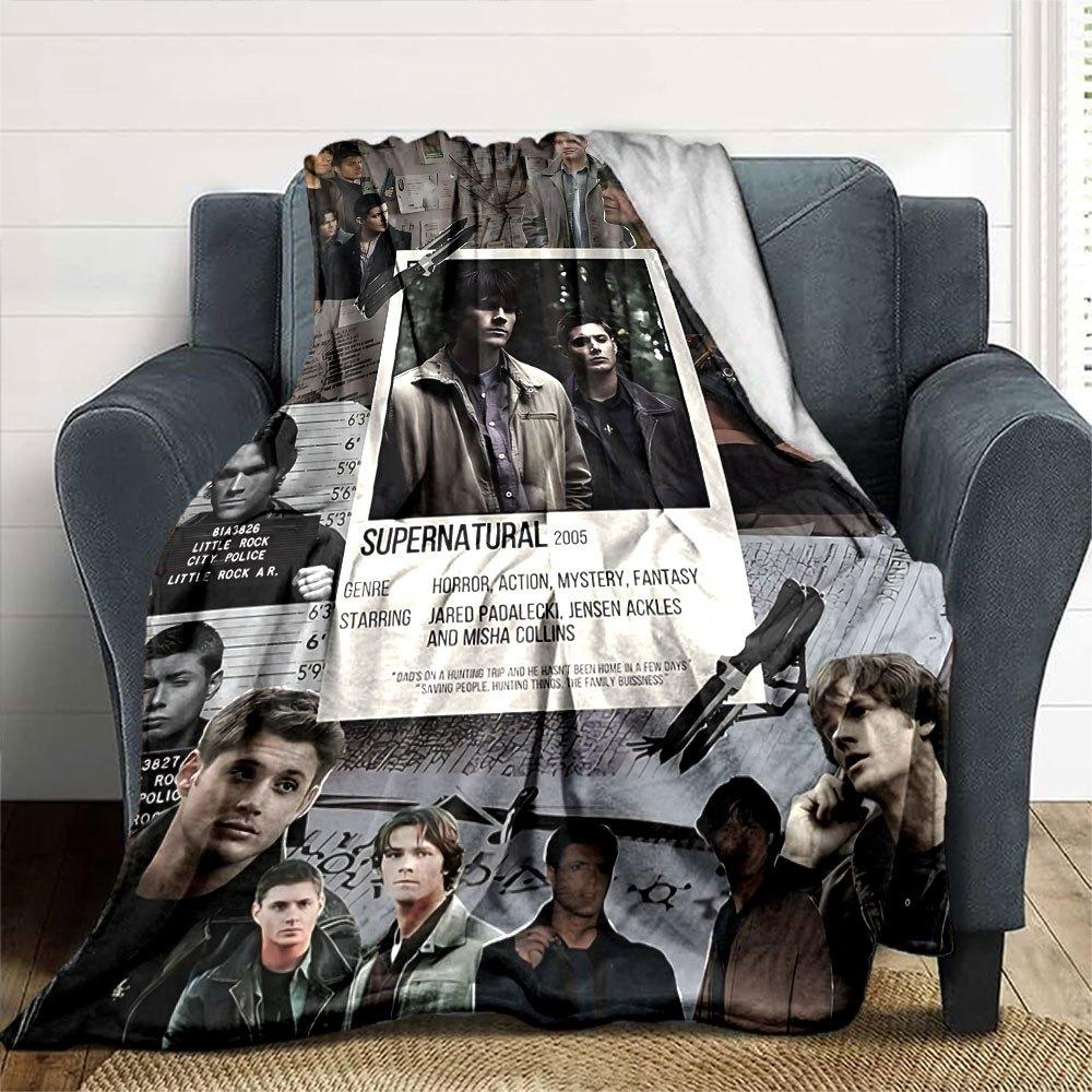 1 шт. Плед «Сверхъестественное 22», мягкий, теплый, для дома, офиса, путешествий, всесезонное, уютное постельное белье, подарок, уютный офисный аксессуар