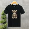 New Design High Quality Luxury Brand Bear Printing Clothing T-Shirt Harajuku 100% Cotton For Men's O-Neck Short Sleeve Top Tees