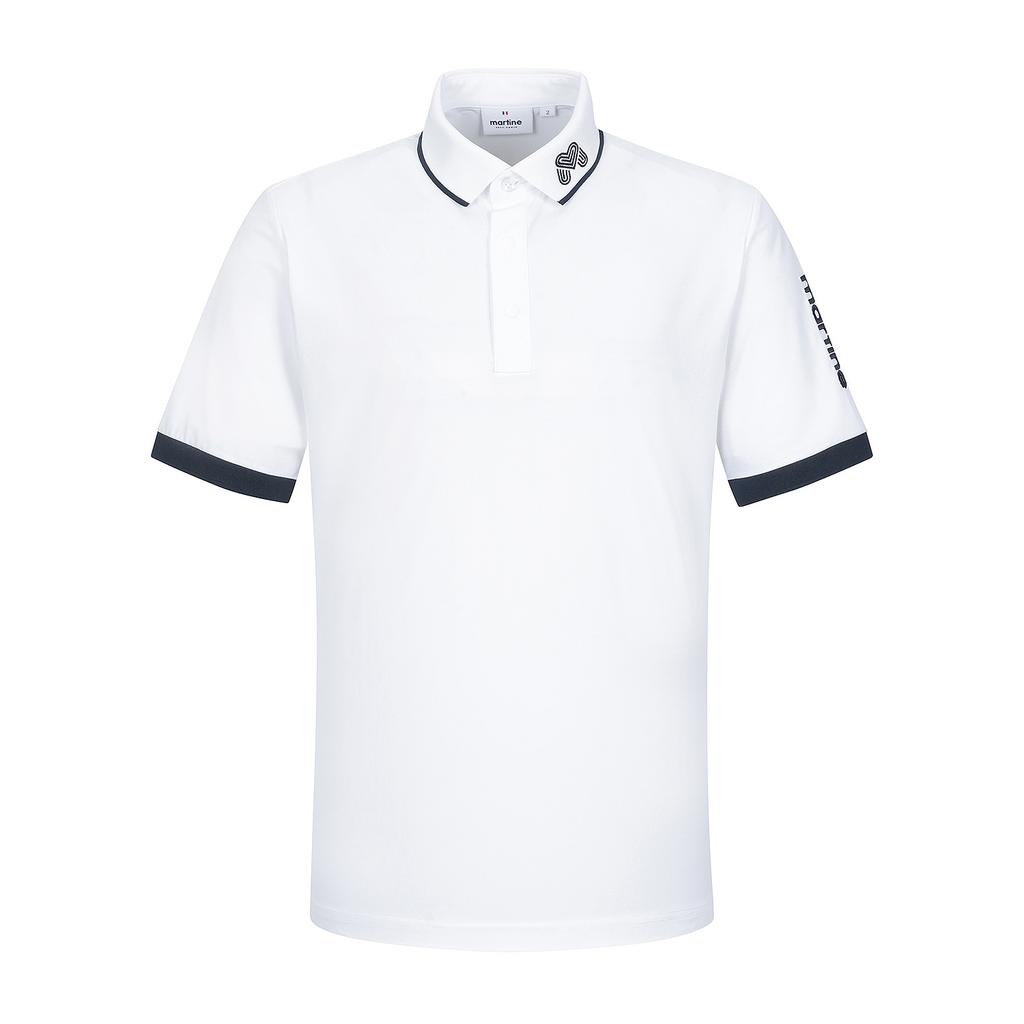 MARTINE GOLF Basic Fit Polo Shirts_White (Men)