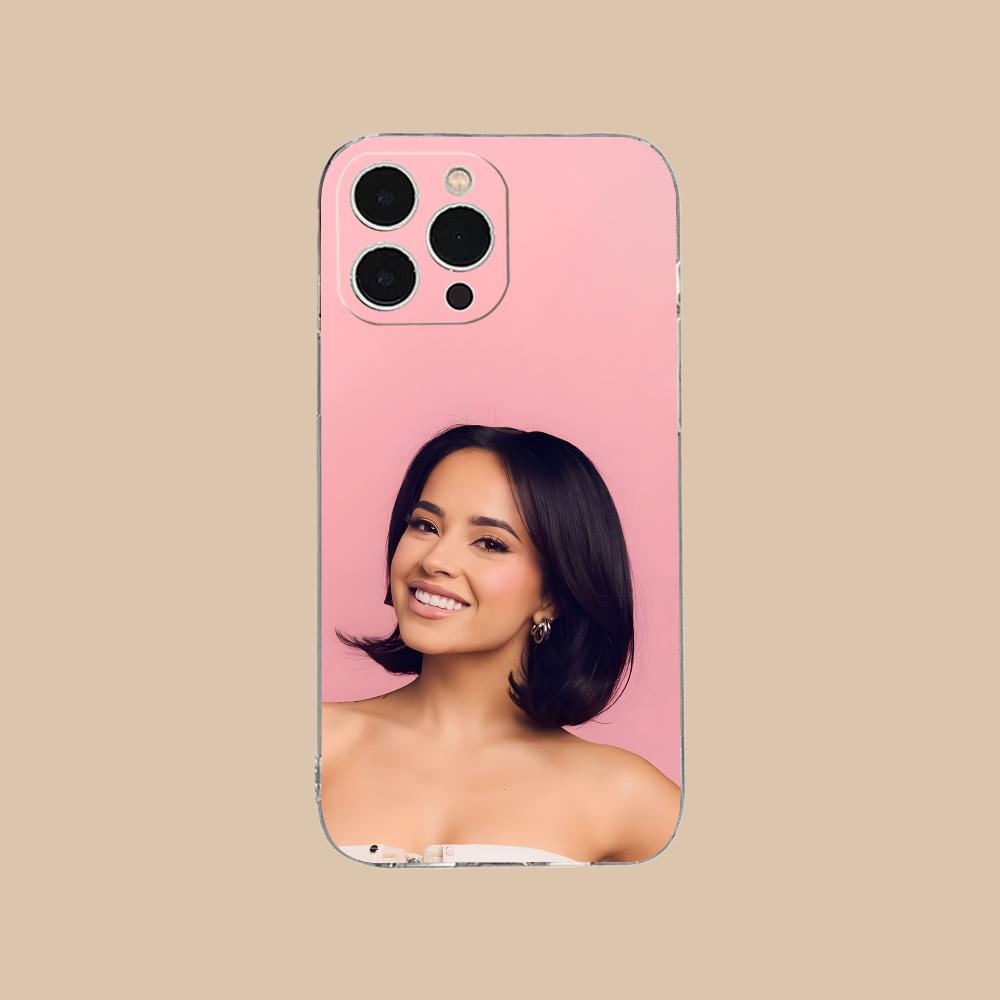 Модный Чехол для Мобильного Телефона Becky G для iPhone 16 15 14 13 12 11 X XR XS 8 6 Pro Max Plus Mini Прозрачный Цветной Защитный Красивый
