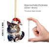 Подвесные животные, кошки, рождественские подвесные акриловые елочные украшения, украшение для дома