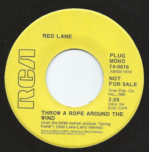 7-дюймовая пластинка RED LANE - Throw A Rope Around The Wind / Sing 740616 RCA 1972 США Фолк Б/у