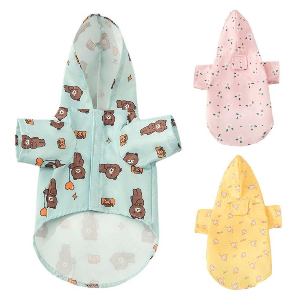 Print Puppy Short Sleeve Outdoor Poncho Fashion Pet Supplies  Chihuahua