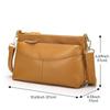 Hot Selling New Genuine Leather Handbag Retro Fashion Women's Shoulder Bag Trendy Designer Girl's Crossbody Bags Solid Color Simple Purse