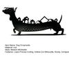 Unique Christmas Ornaments Dachshund Advent Calendar, Metal Countdown Tabletop Decor, 1-24 Decorative Iron Dog Art Days Holiday Ornament, Xmas