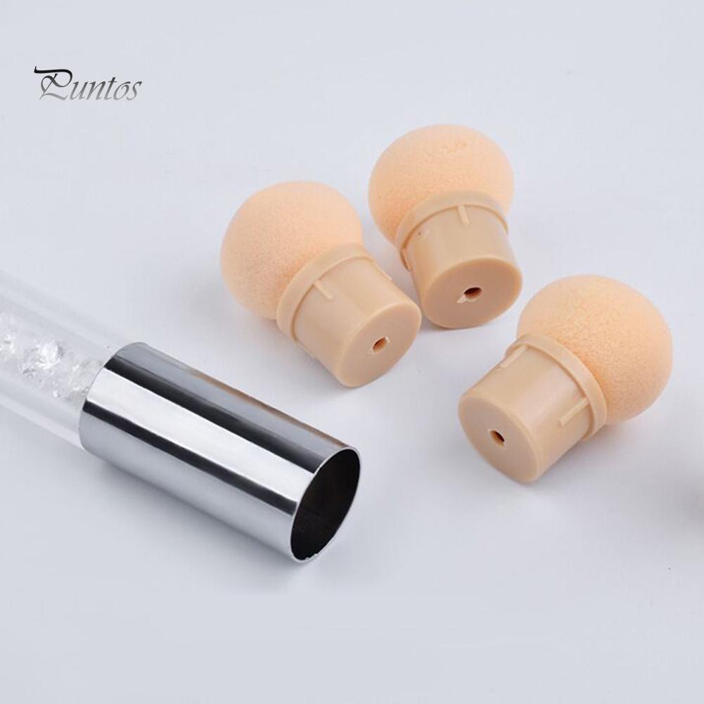 Puntos Nail Art Портативная моющаяся губка с двойной головкой, ручка для рисования, инструмент для нанесения точек